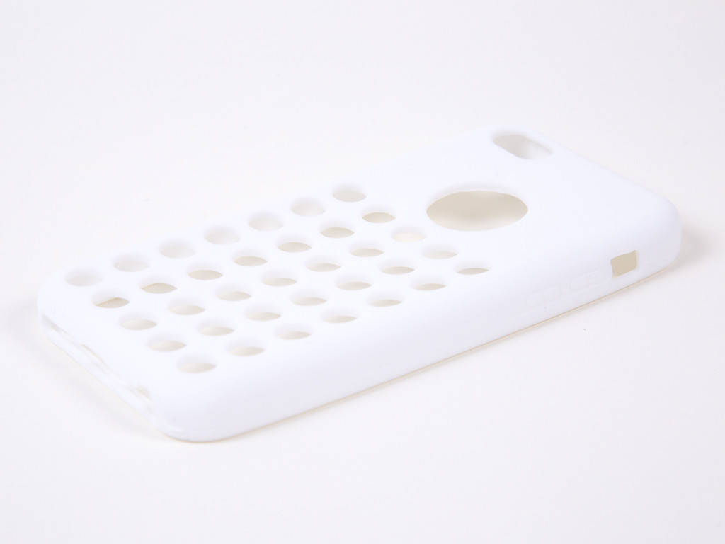 

Чехол-накладка для Apple iPhone 5C, силиконовый, Белый, COOK /case/кейс /айфон
