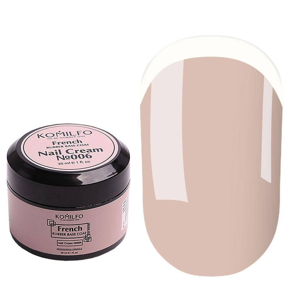 

Komilfo French Rubber Base 006 Nail Cream, 30 мл (без кисточки)