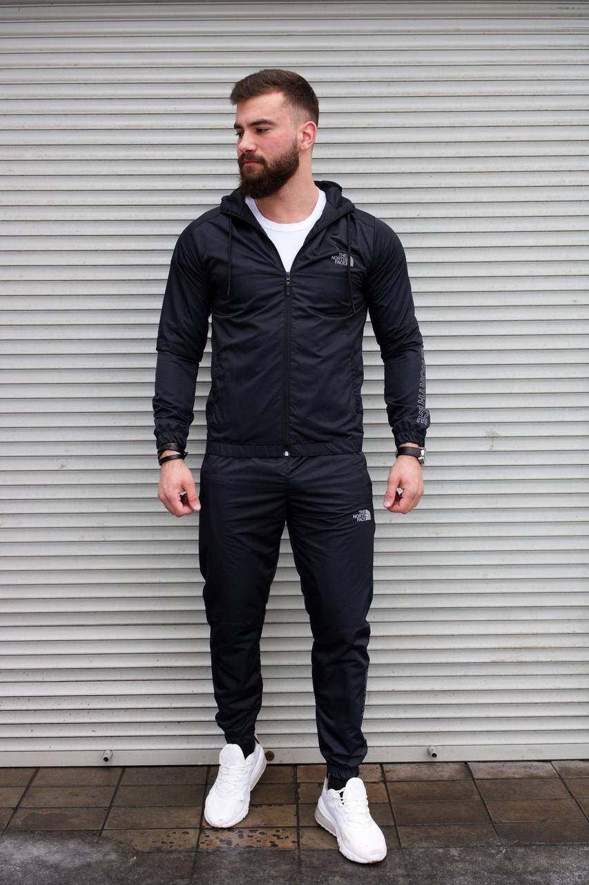 

Мужской костюм из плащевки TNF, Черный