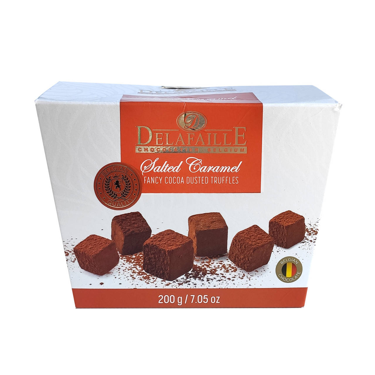 

Конфеты трюфель Delafaille SeaSalt&Caramel морская соль и карамель, 200г, 16шт/ящ