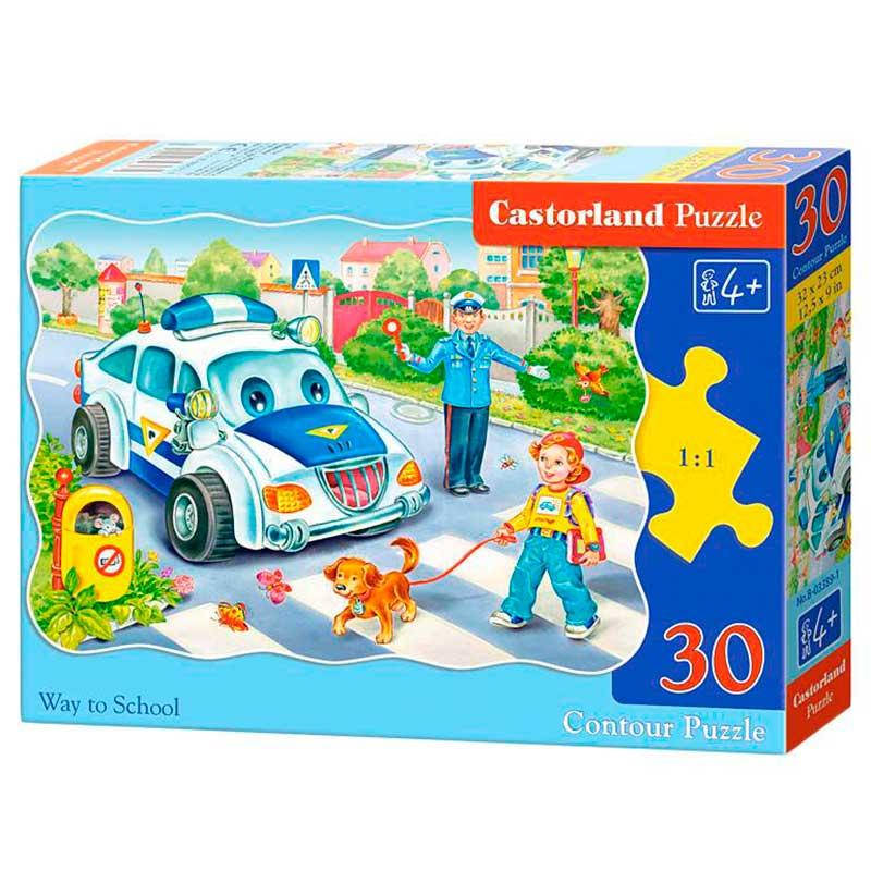

Пазлы Castorland 03204 "Дорога в школу" 30 элементов