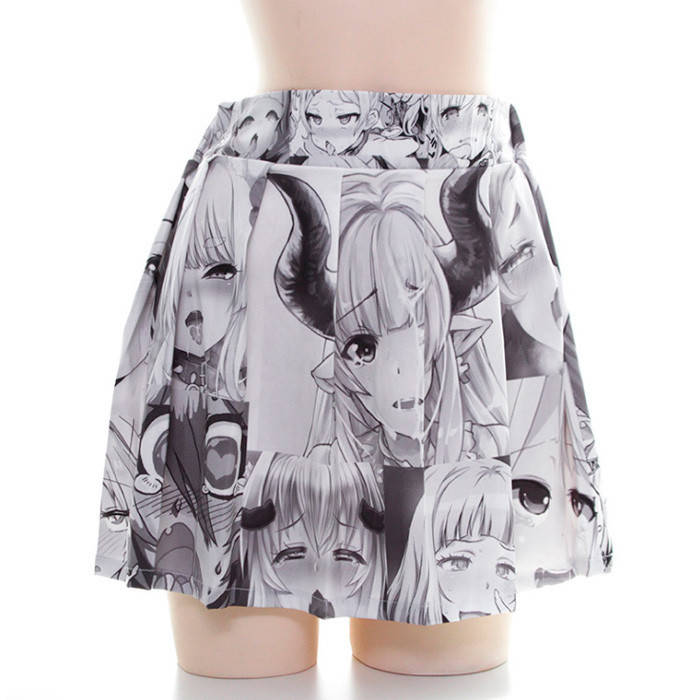 

Женская Юбка Ахегао Ahegao: Black & White (7424)