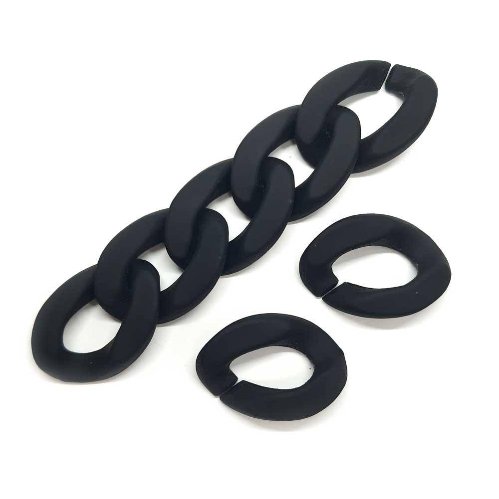 

Цепь пластиковая (звено) HR3004 цвет черный матовый