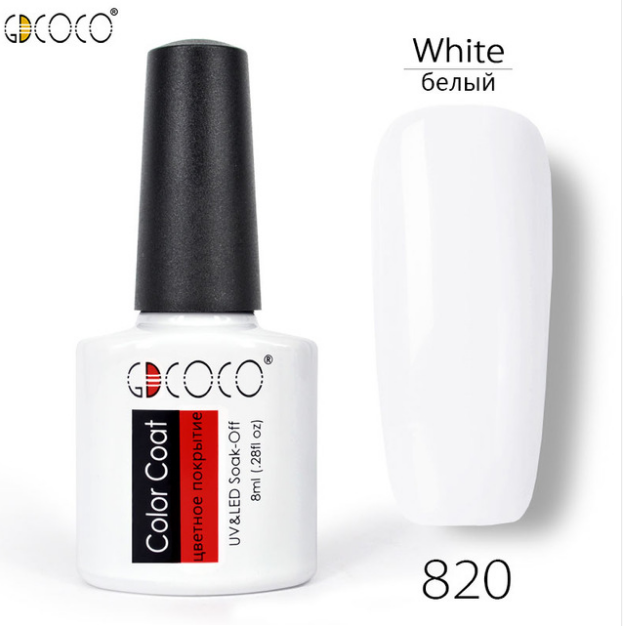 

Гель-лак GDCOCO 8 мл, №820 (белый)