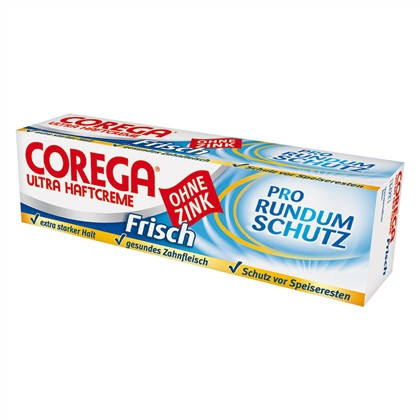 

Corega Ultra Haftcreme "Frisch" - Клей-крем для фиксации зубных протезов " Свежий "