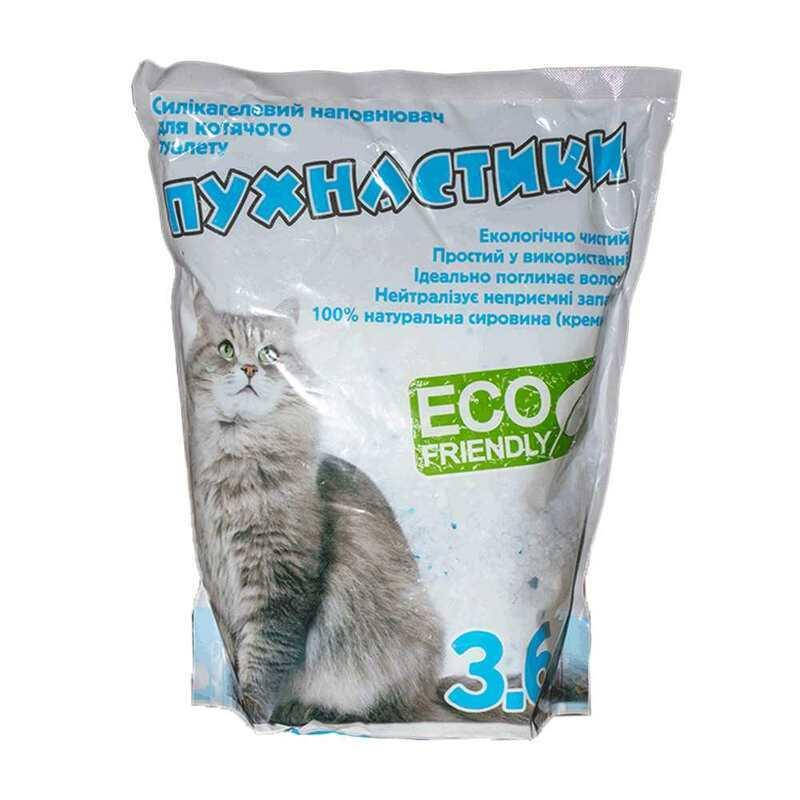 

ТМ Пушистики Наполнитель силикагелевый для кошачьего туалета 3,6 л
