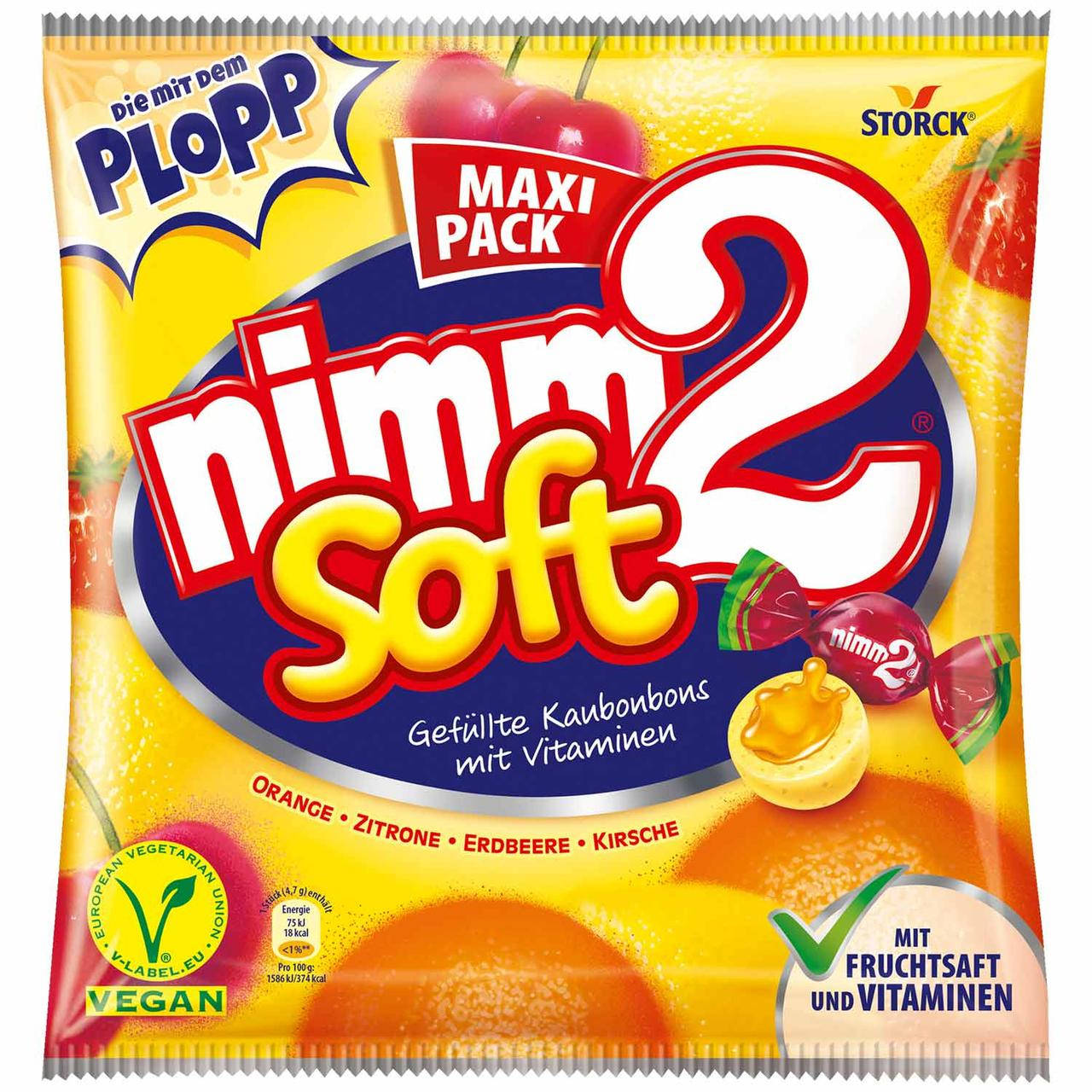 

Жевательные конфеты Nimm2 Soft Plopp 345g