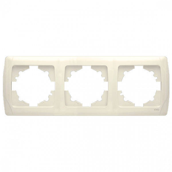 

Рамка тройная горизонтальная Viko Carmen крем 90572103