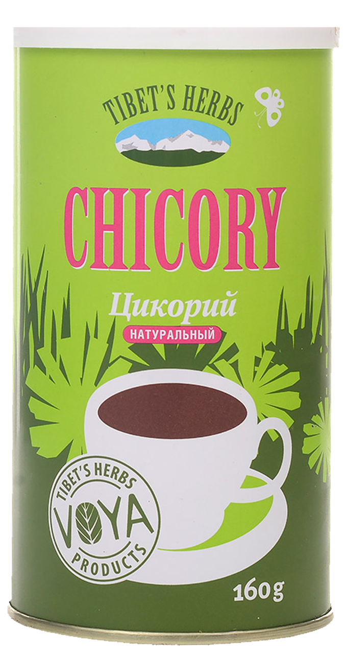 

Натуральный растворимый цикорий Chicory Tibet's Herbs Индия 160 грамм в жестяной банке