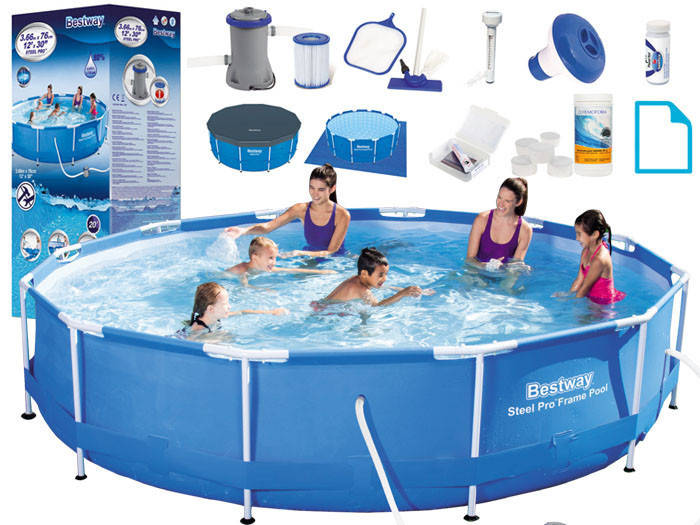 

Бассейн каркасный BESTWAY 366x76 см євро