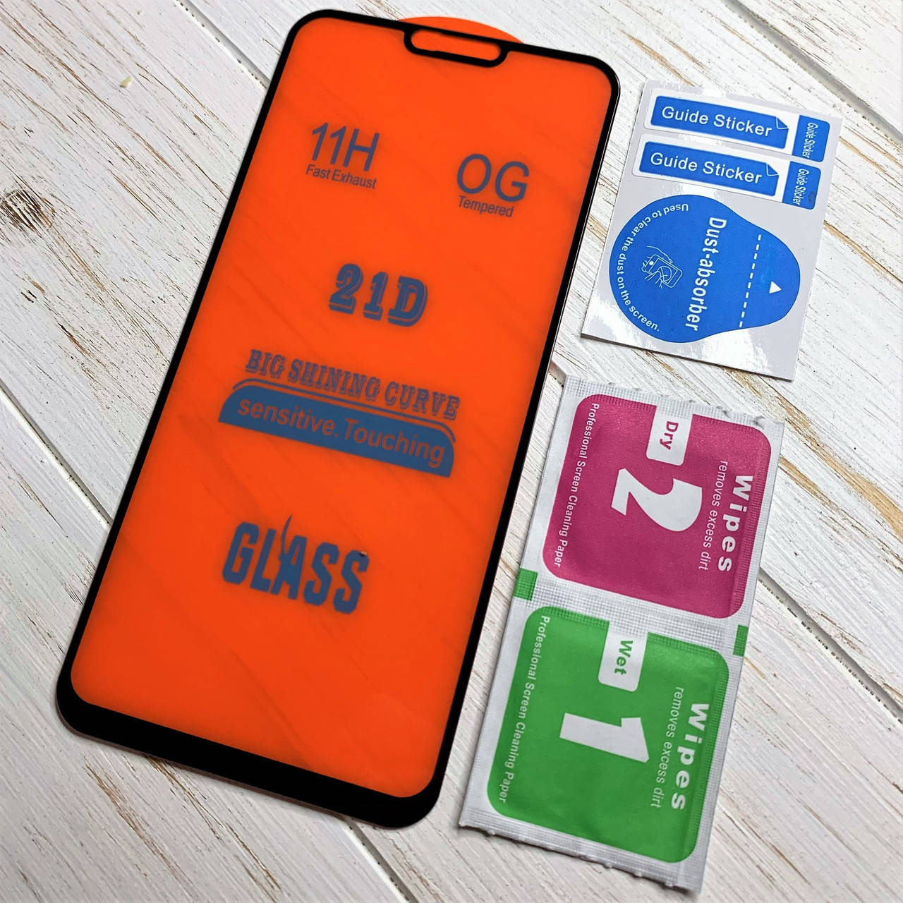 

Защитное стекло для Xiaomi Mi 8 Lite 21D чёрное, Прозрачный