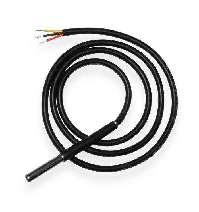 

Датчик температуры DS18B20+ в мет. корпусе с силиконовым кабелем 1м