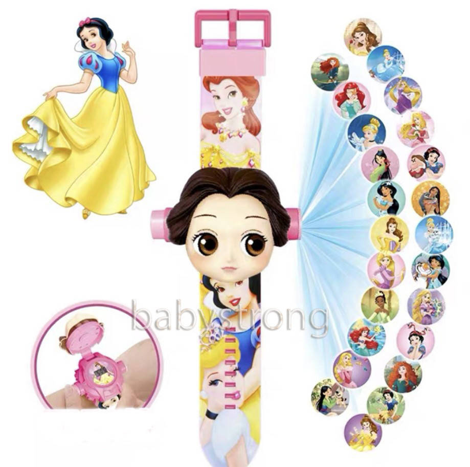 

Проекционные детские часы Принцессы - Princess - 24 вида изображения героев .Projector Watch.