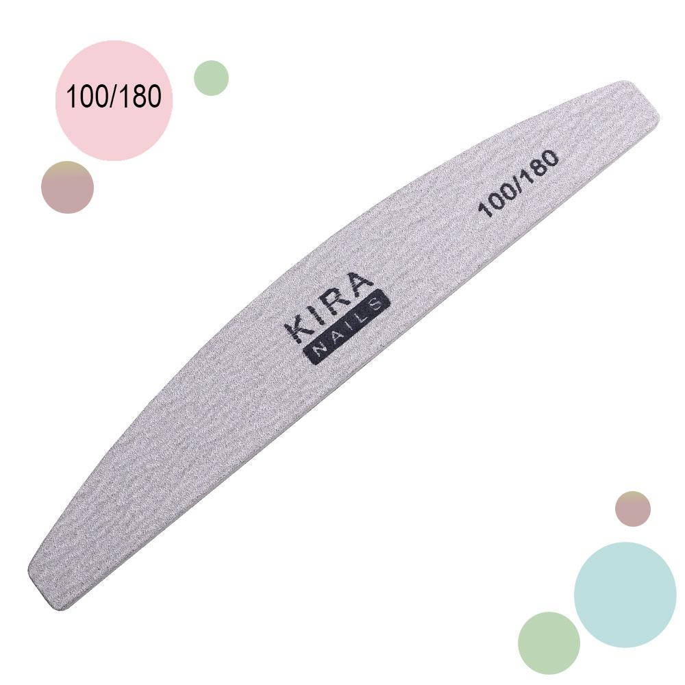 

Пилочка Kira Nails, полумесяц 100/180