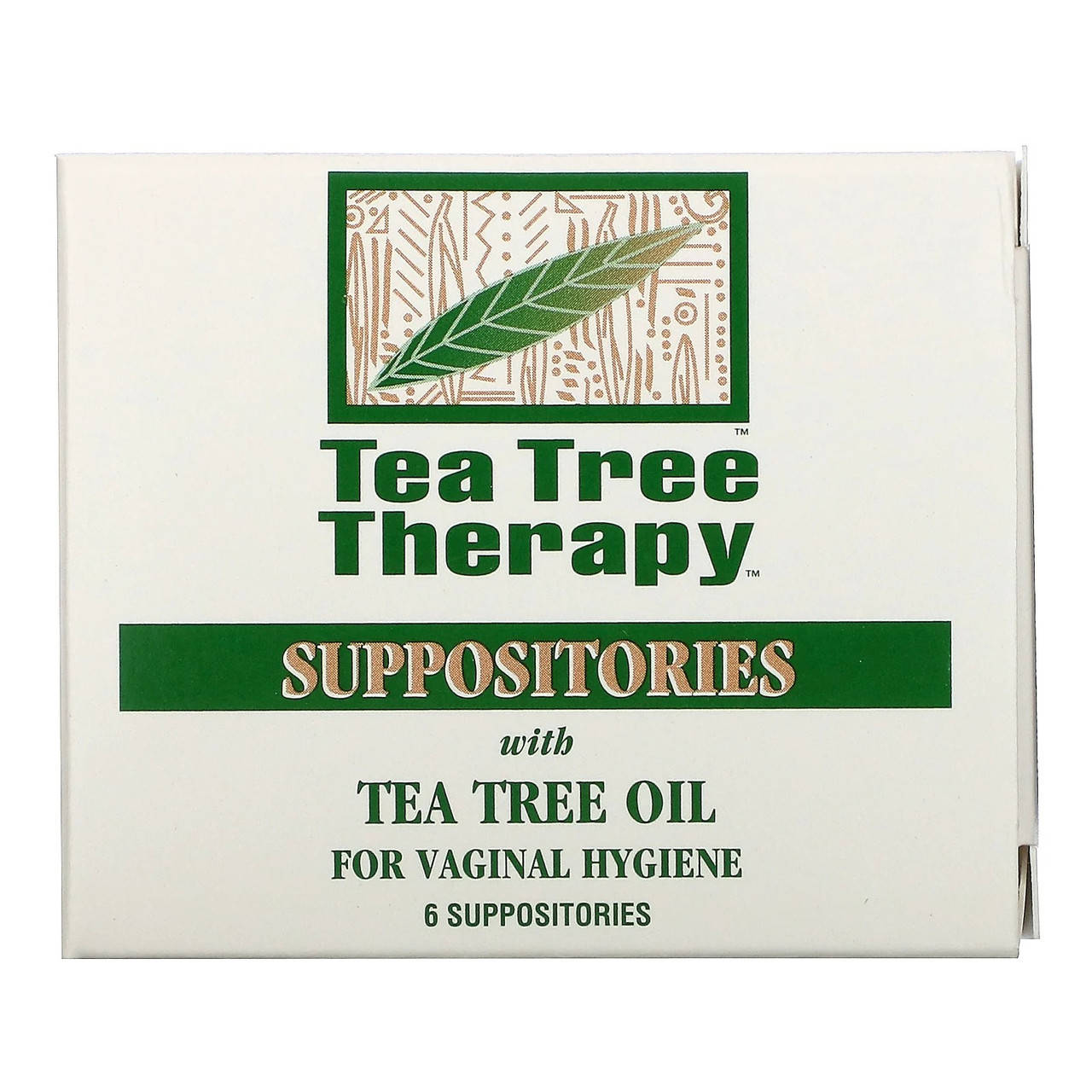 

Tea Tree Therapy, cвечи с маслом чайного дерева для гигиены влагалища, 6 свечей - Оригинал