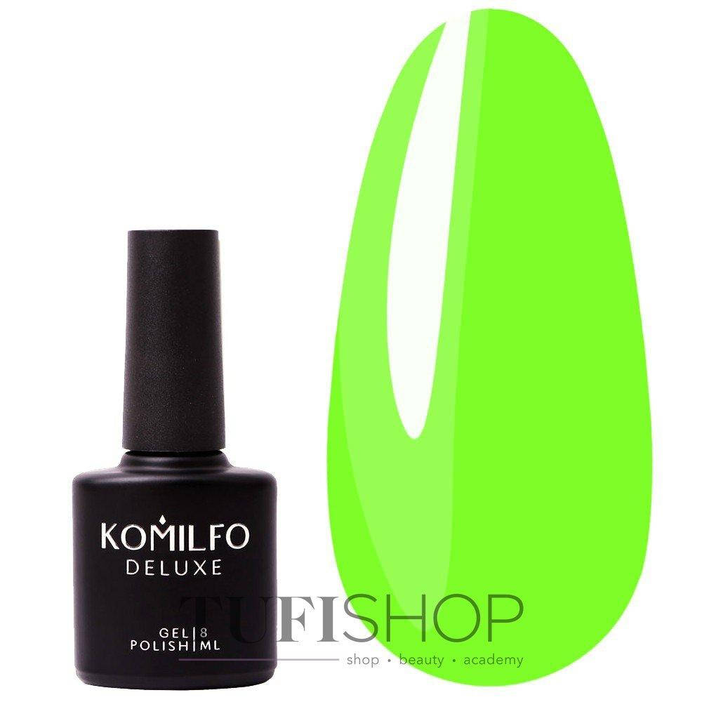 

Гель-лак Komilfo Deluxe Series №D267 - темно-салатовый неон, 8 мл