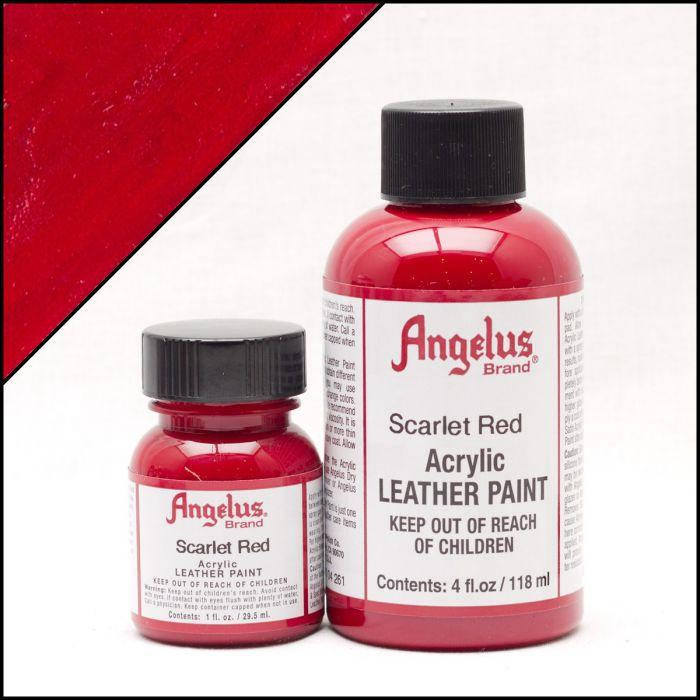 

Краска для кожи Angelus Scarlet red (алый красный)