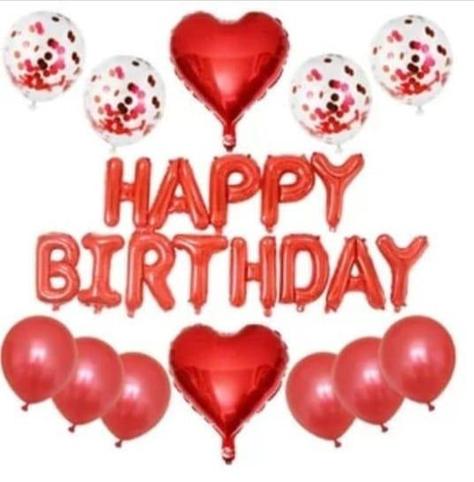 

Набор из шаров с гирляндой HAPPY BIRTHDAY | Красное сердце, Красный