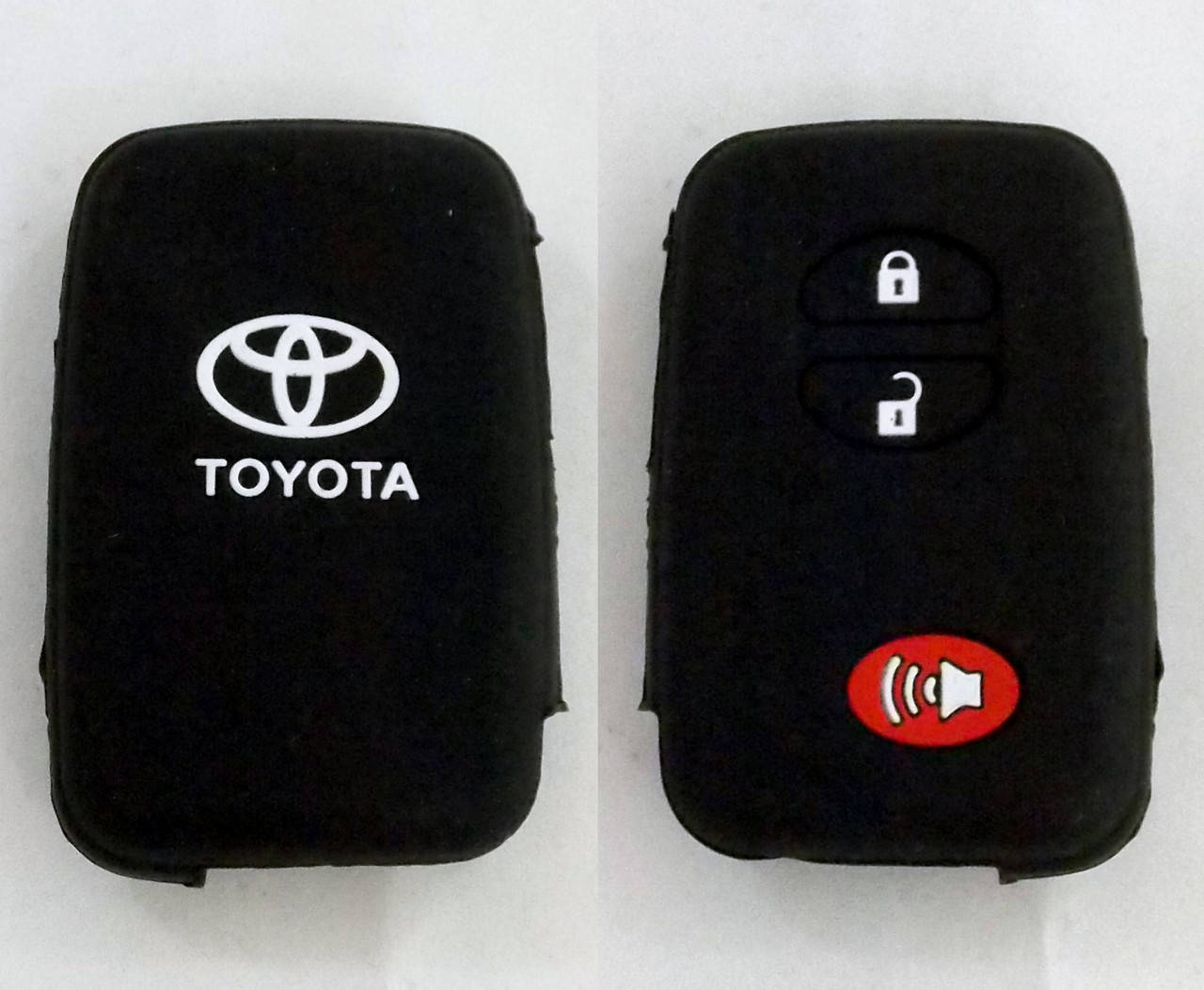 

Силиконовый чехол для смарт ключа зажигания Toyota (1122) черный