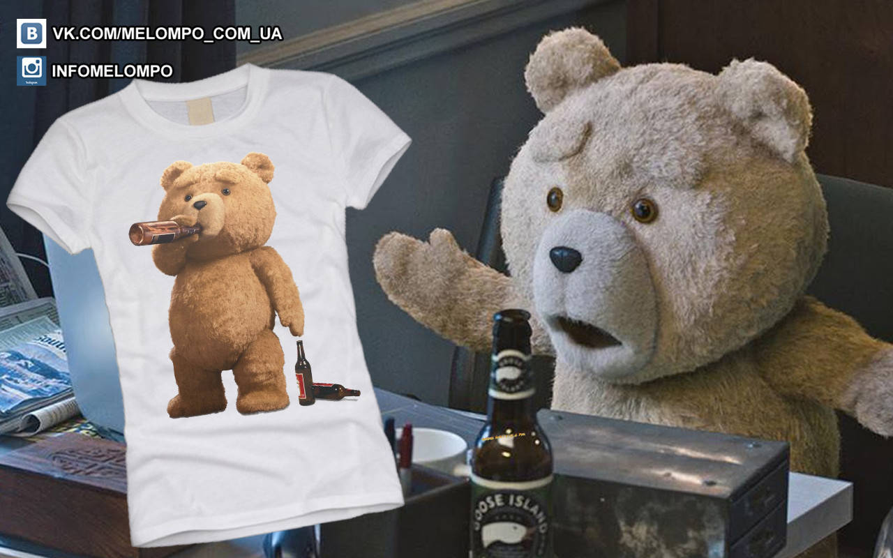 

Футболка с принтом "Мишка Ted"