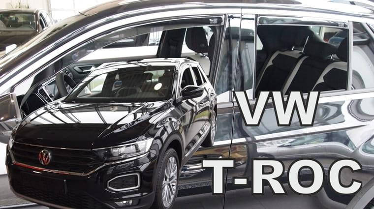 

Дефлекторы окон (ветровики) VW T-Roc 2017-> 5D (вставные, кт - 4 шт)