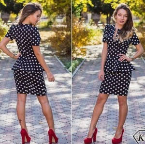 

Платье с баской длинна 90см 42 44 46 48 50 Р