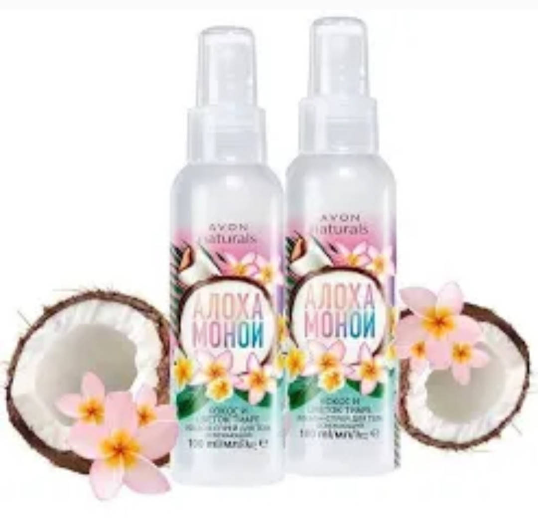 

Лосьон-спрей для тела Avon Naturals Кокос и цветок тиаре 100 мл