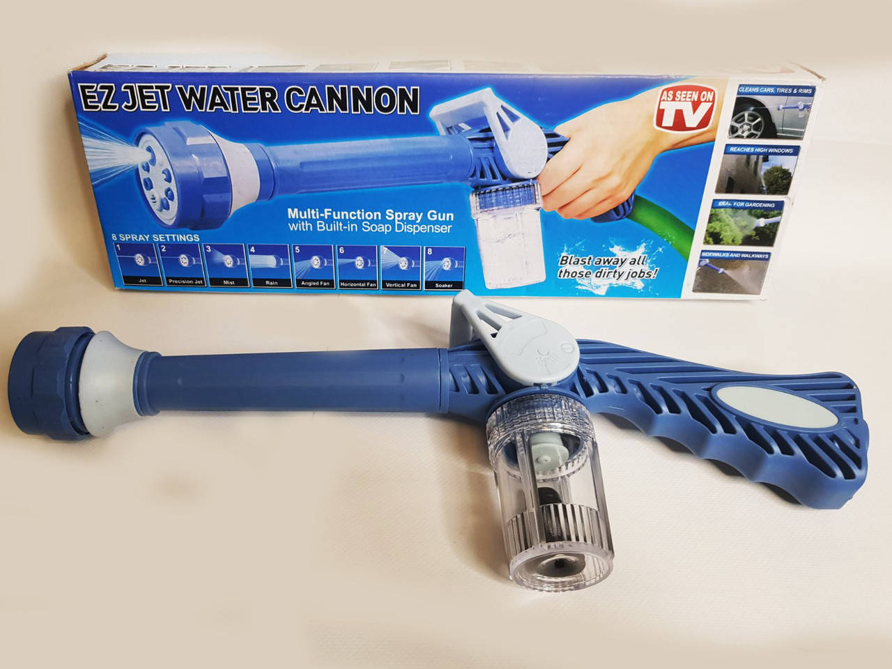

Мультифункциональный водомет Ez Jet Water Cannon распылитель воды, водяная пушка, насадка на шланг