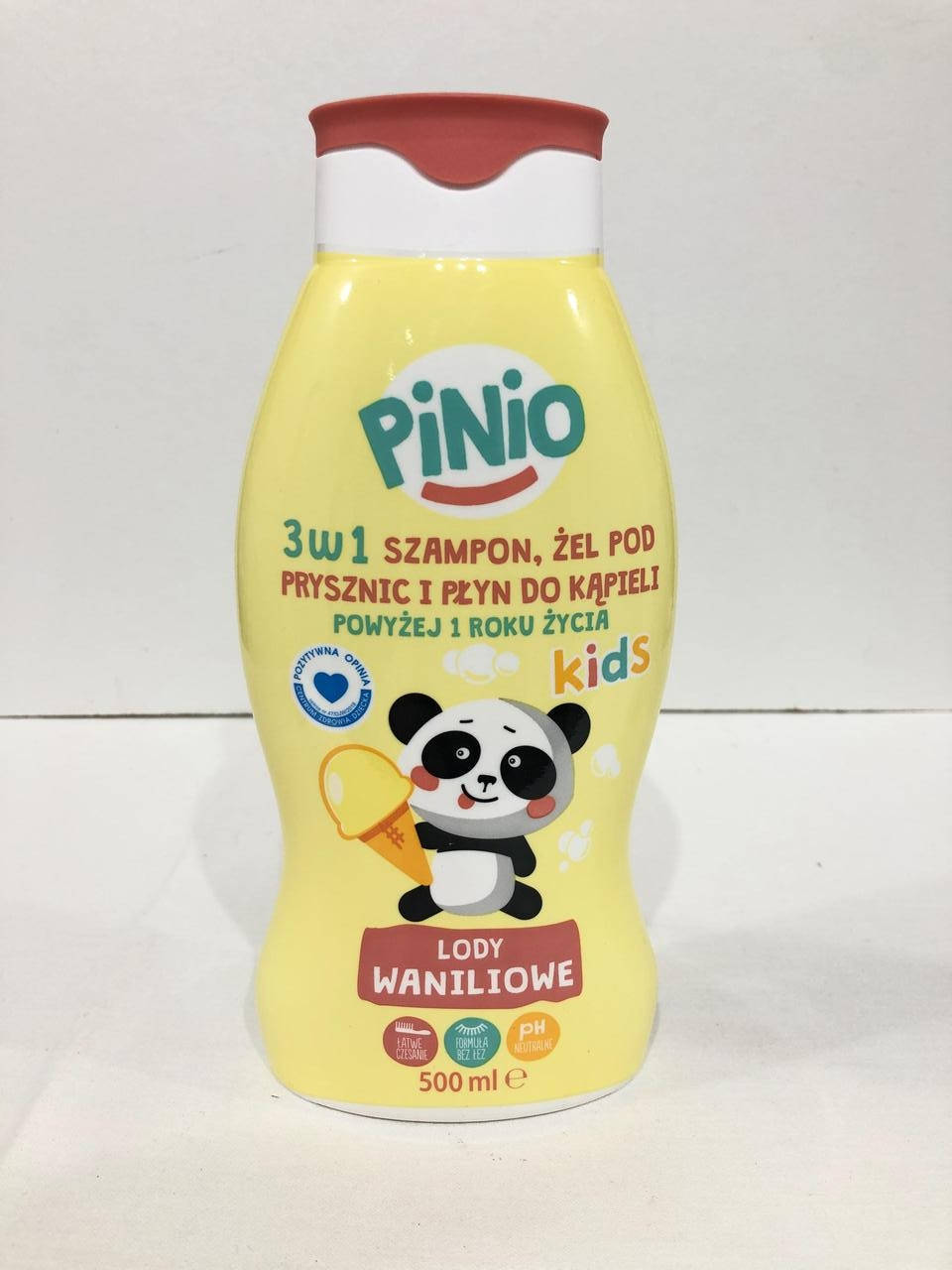 

Дитячий шампунь-гель Pinio 3w1 Lody Waniliowe 500мл