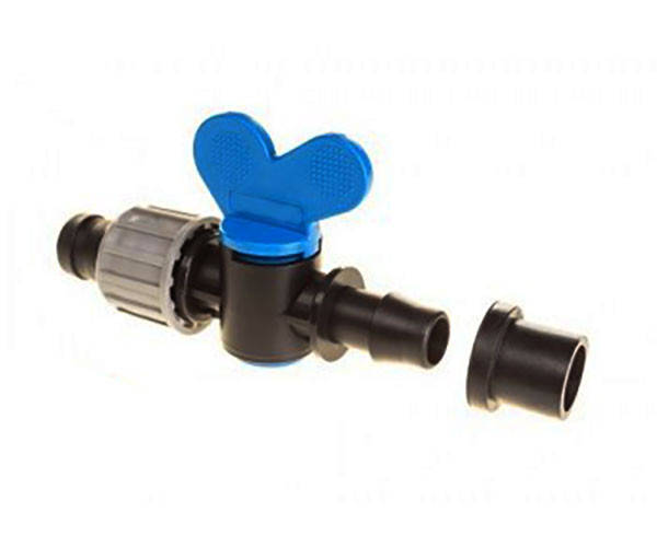 

Кран стартовый с резинкой для ленты капельного полива. Eco Irtech