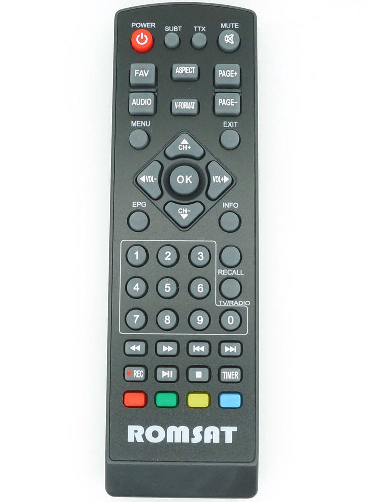 

Пульт Romsat T2 2018 / 2050 / 2090 / T2 mini, Черный