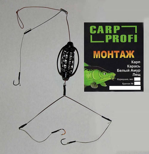 

Готовый монтаж Carp Profi Арбуз краш. крючок № 6 20 г