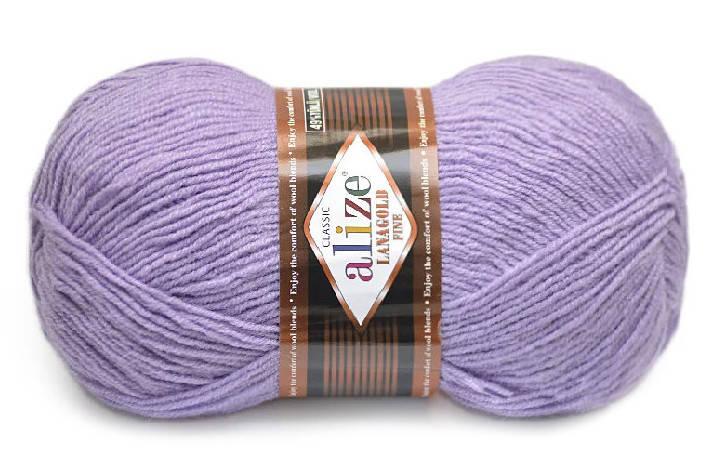 

Alize LanaGold Fine, Лиловый №166, Фиолетовый