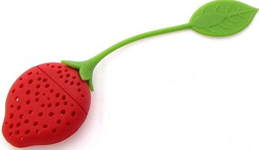 

Заварник - ситечко "Клубника", Красный