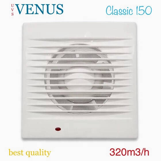 

Вытяжной осевой вентилятор VENUS 150 мм CLASSIC 150 С, Белый
