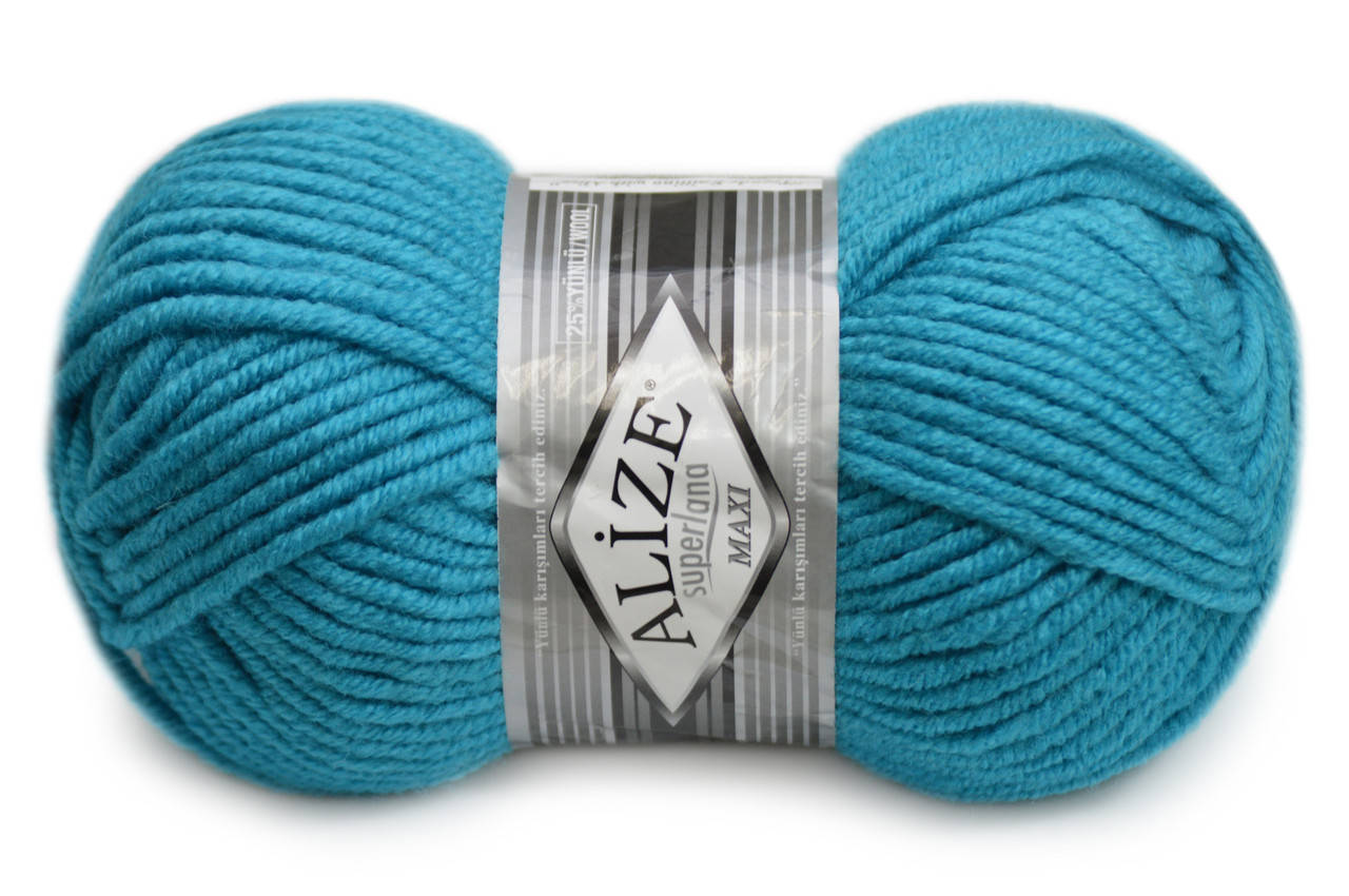 

Alize Super Lana Maxi, Бирюзовый №484
