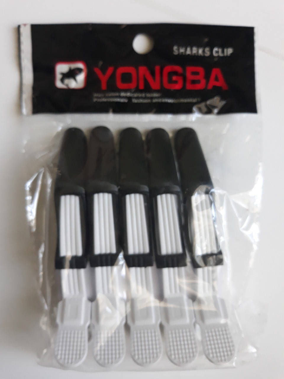 

Зажим для волос парикмахерский "крокодильчик" Yongba набор 5 шт.