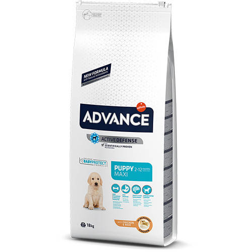 

Сухой корм Advance Maxi Puppy с курицей и рисом для щенков крупных пород 12 кг