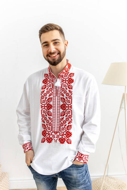 

Мужская льняная вышиванка Всеволод