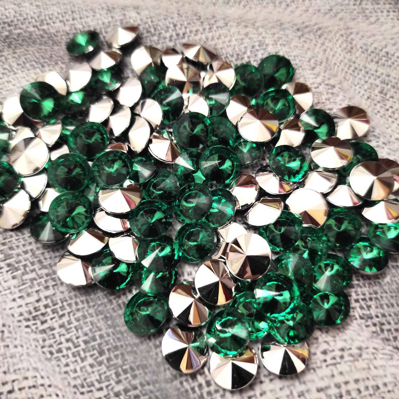 

Страз 1 см Изумрудный акрил