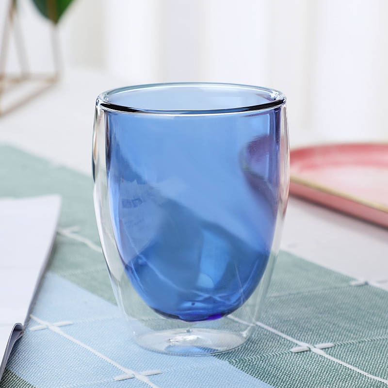 

Стакан с двойным стеклом 350ml Синий