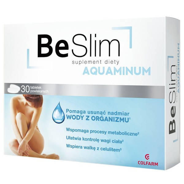

Be Slim Aquaminum - добавка для выведения надмерной воды в организме через почки, 30 шт
