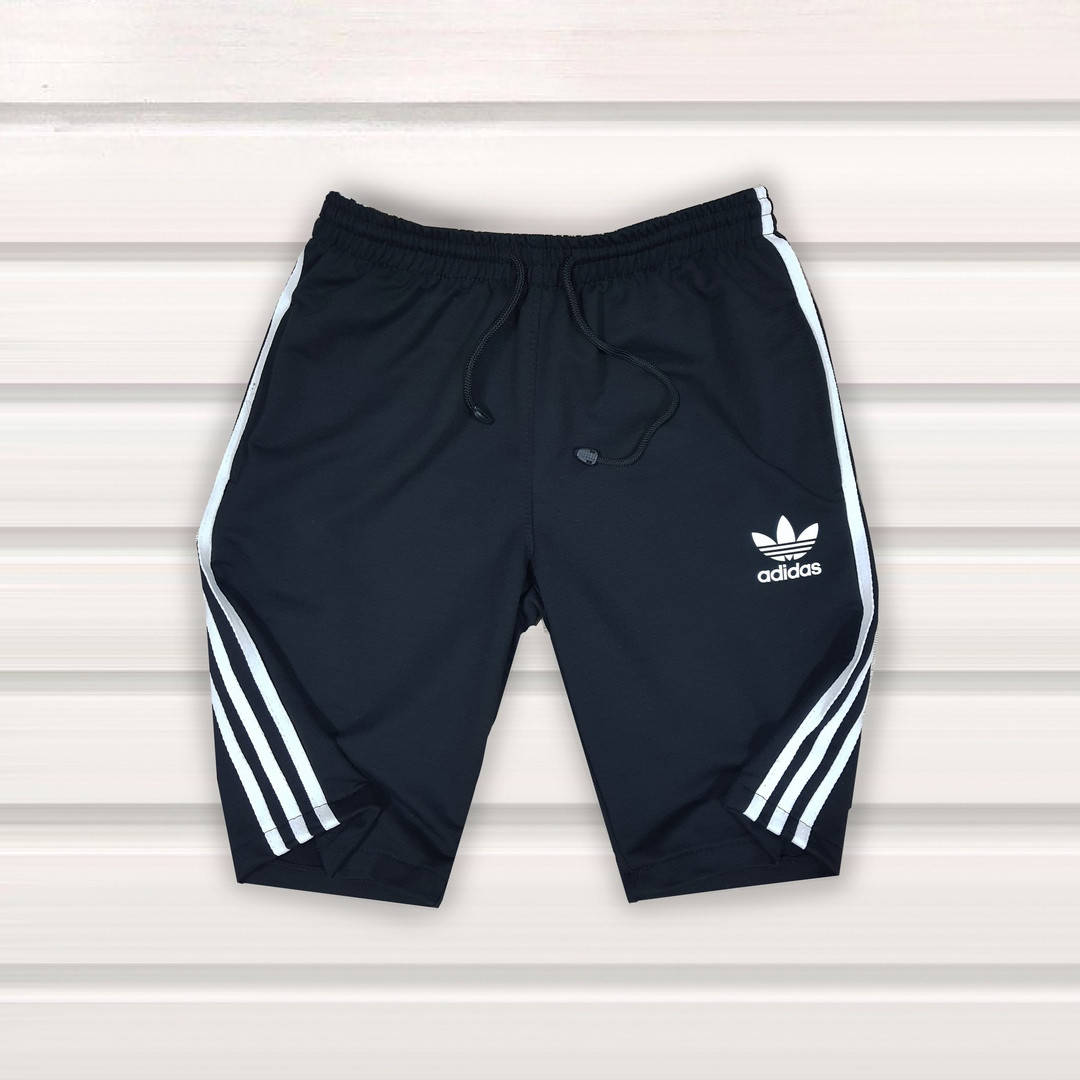 

Шорты мужские Adidas (лампас,черные), Черный