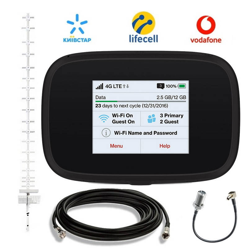 

Комплект 4G WiFi роутер Novatel 7000 c антенной Стрела 21дБ