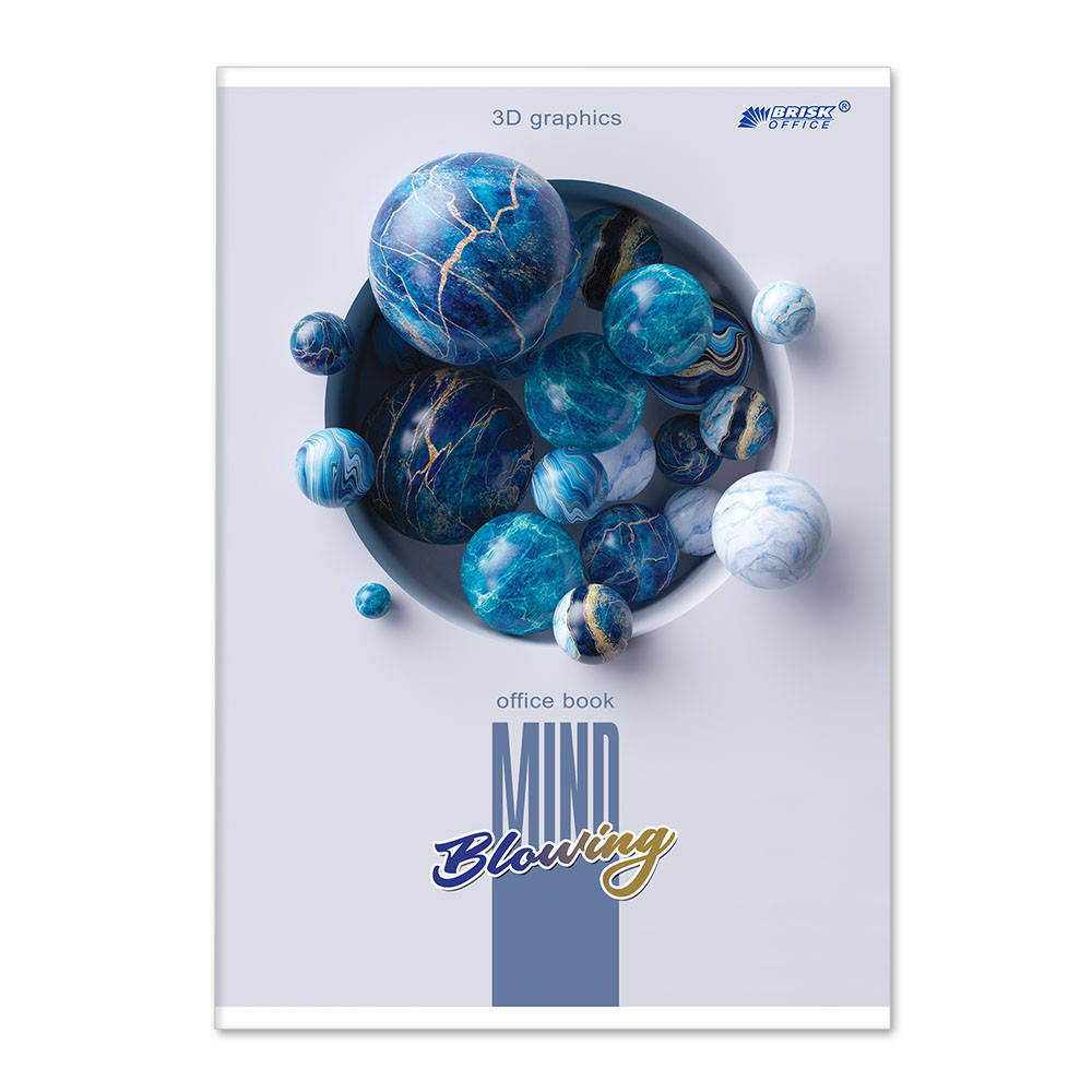 

Книга канцелярская A4, 96 л, клетка, м. обл. "Бриск" /
