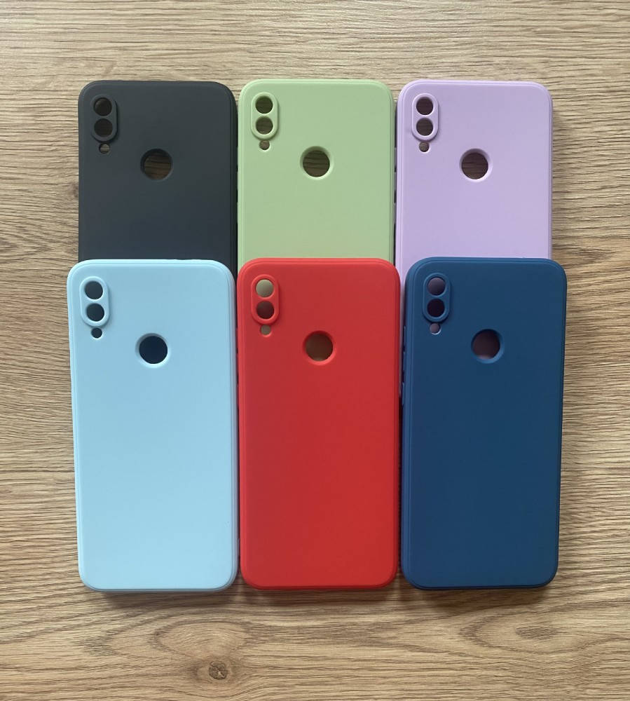 

Силиконовый чехол бампер для Xiaomi Redmi Note 7, Note 7 Pro, Разные цвета