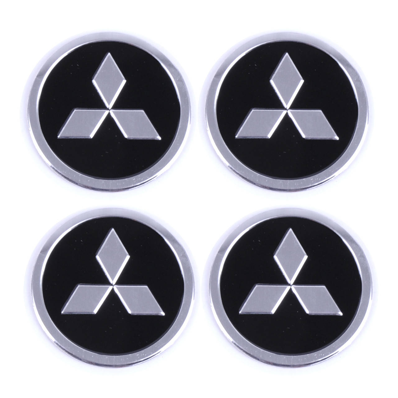 

Наклейка черная с логотипом Mitsubishi для колпаков 60мм, 4шт