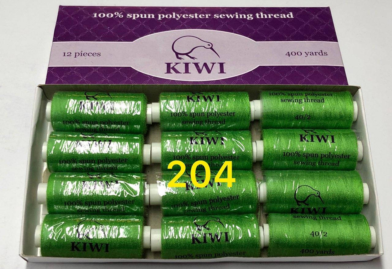 

Швейные нитки 40/2 204тон полиэстер Kiwi Киви 400ярдов