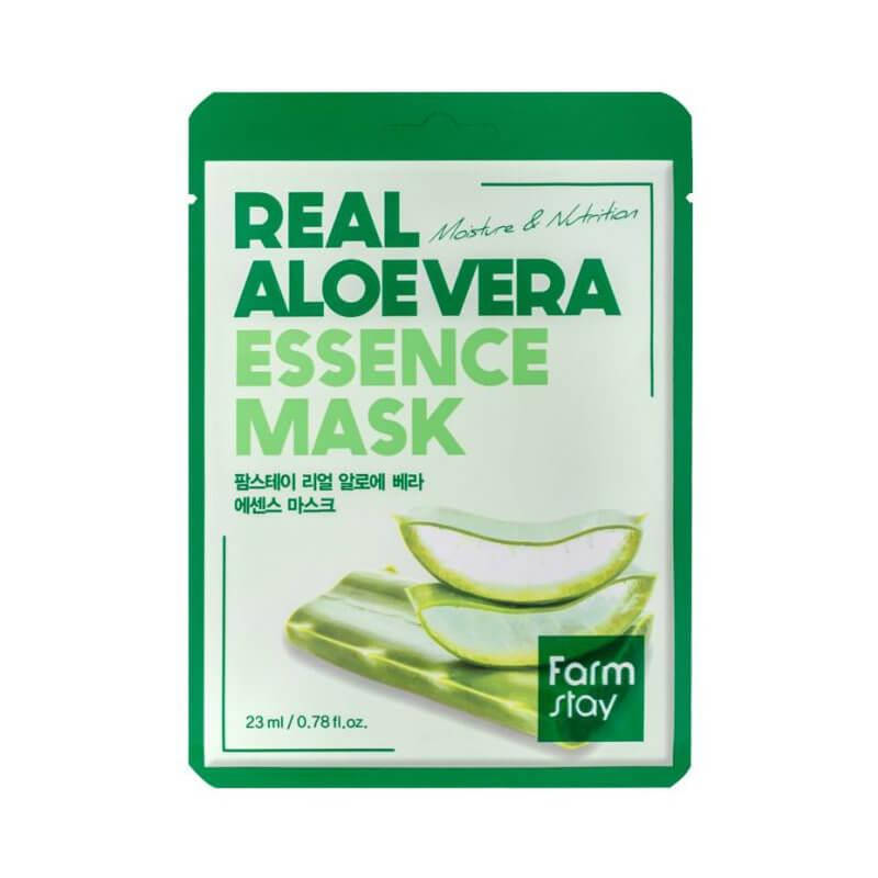 

Увлажняющая тканевая маска для лица с алоэ FarmStay Real Aloe Vera Essence Mask 23 ml