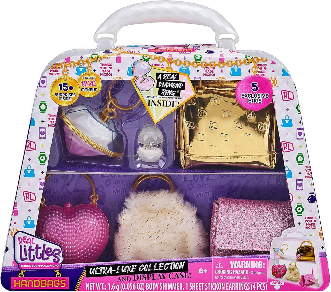 

Набор 5 микро-сумочек Плюс 15 бьюти-сюрпризов, Real Littles, Collectible Micro Handbag, Оригинал из США
